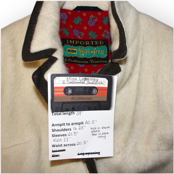 Vintage Miss Lodenfrey Coat Small/Medium Austrian Mohair Wool Ornate Buttons - Picture 9 of 16